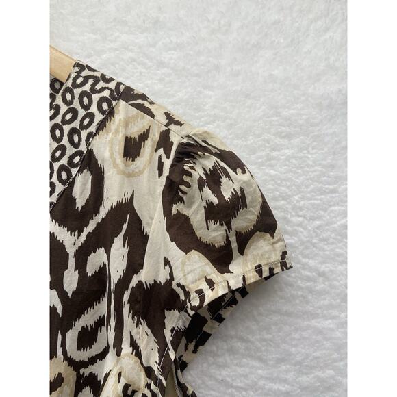 Tommy Hilfiger Womens Boho Jungle Tribal Earthy Midi Wrap Around Dress Size XL - Picture 9 of 14